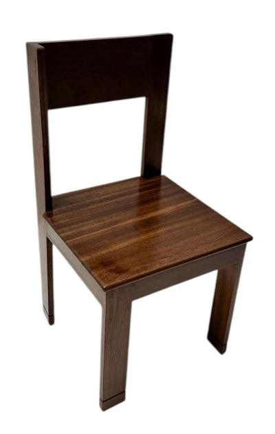 Art Deco Side Chair by J.A. Muntendam, Walnut, Dutch Design, 1920s
